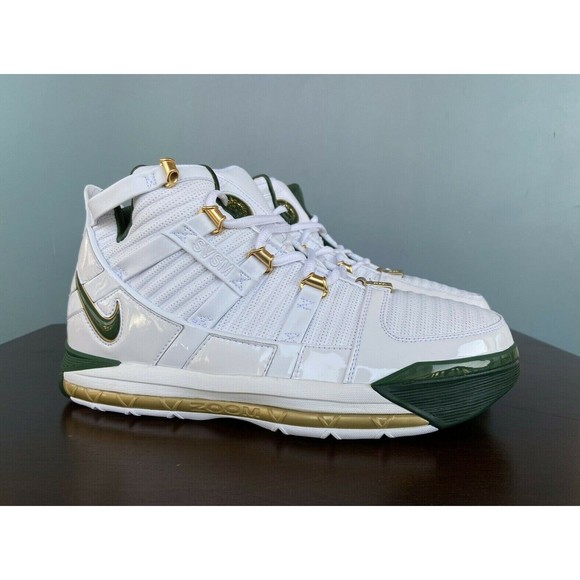 Nike LeBron 3 III QS "SVSM Home" 2019 Men's Size 10.5 AO2434-102 - Picture 2 of 12